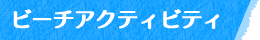 ビーチアクティビティ