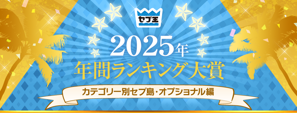 2025年年間ランキング大賞　カテゴリー別セブ島・オプショナル編